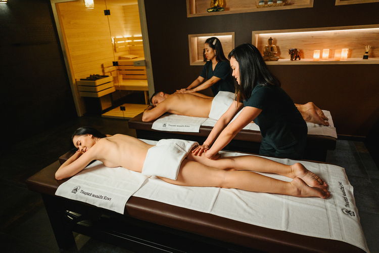 Sauna v místnosti pro Premium služby