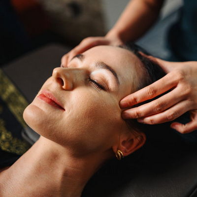 Head and Face Massage to prevent headaches