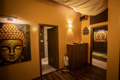Nové prostory - místnost pro čekání na masáž